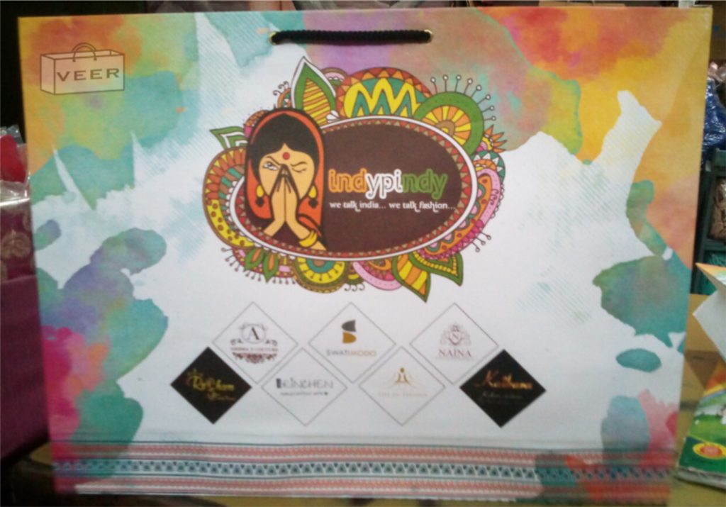 multy color offset printed paper bags