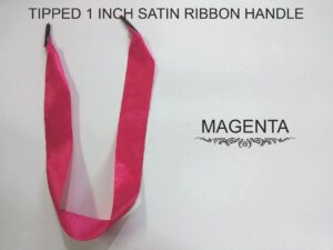 magenta satin ribbon 1 inch with tipping