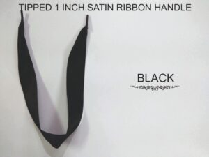 black satin ribbon 1 inch with