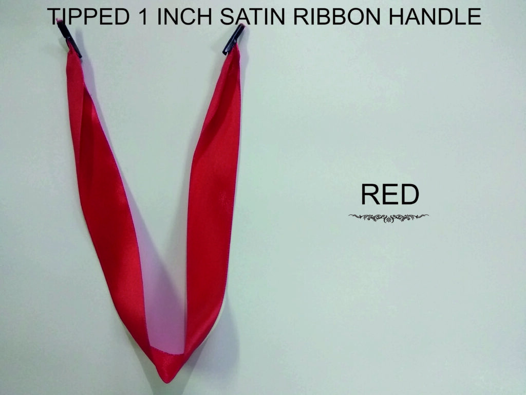 red satin ribbon 1 inch