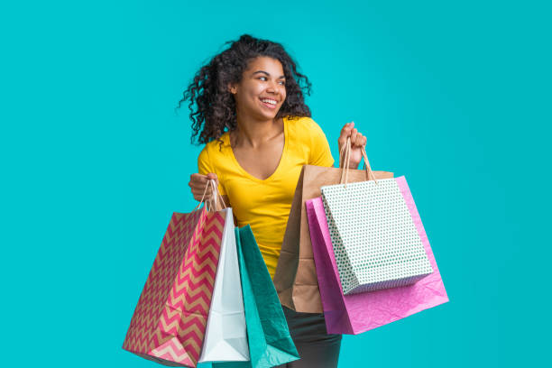 lady carrying shopping bags