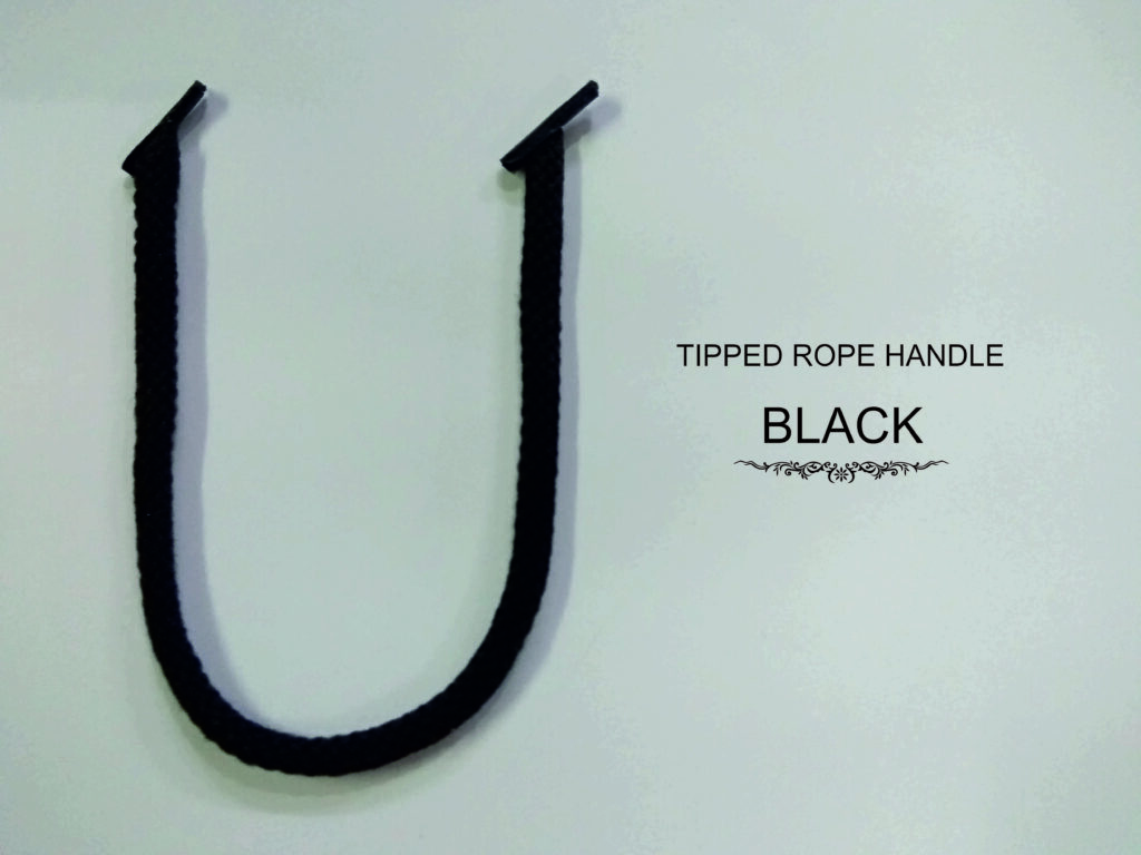 tipped rope handle black