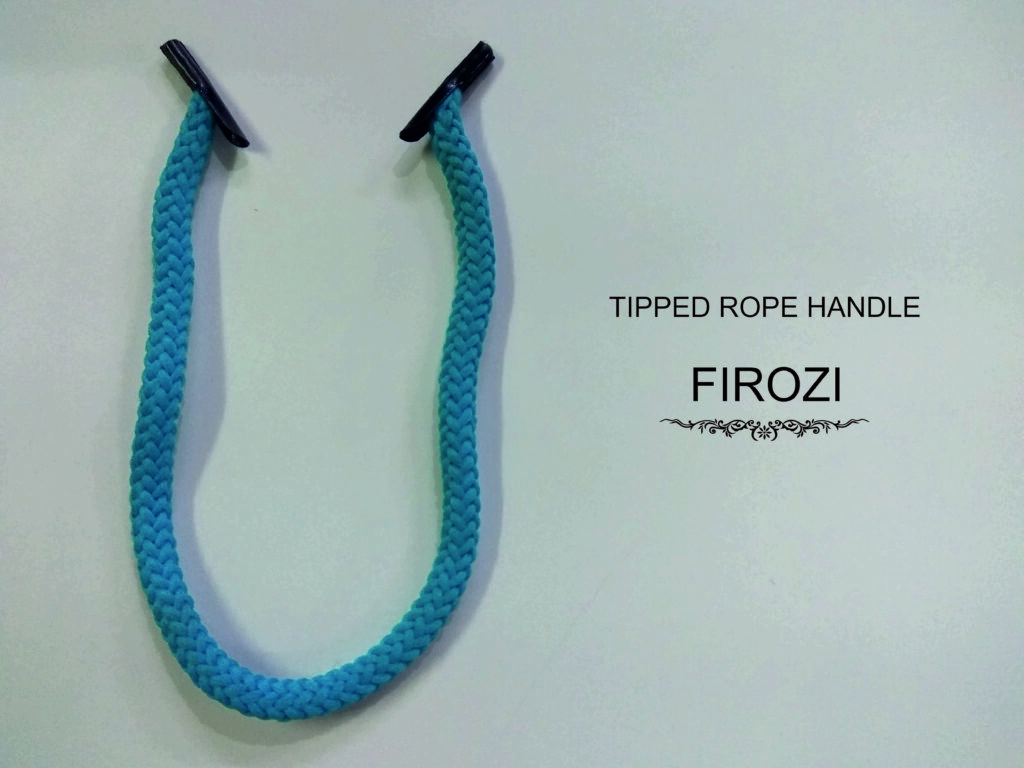 firozi tipped rope handle