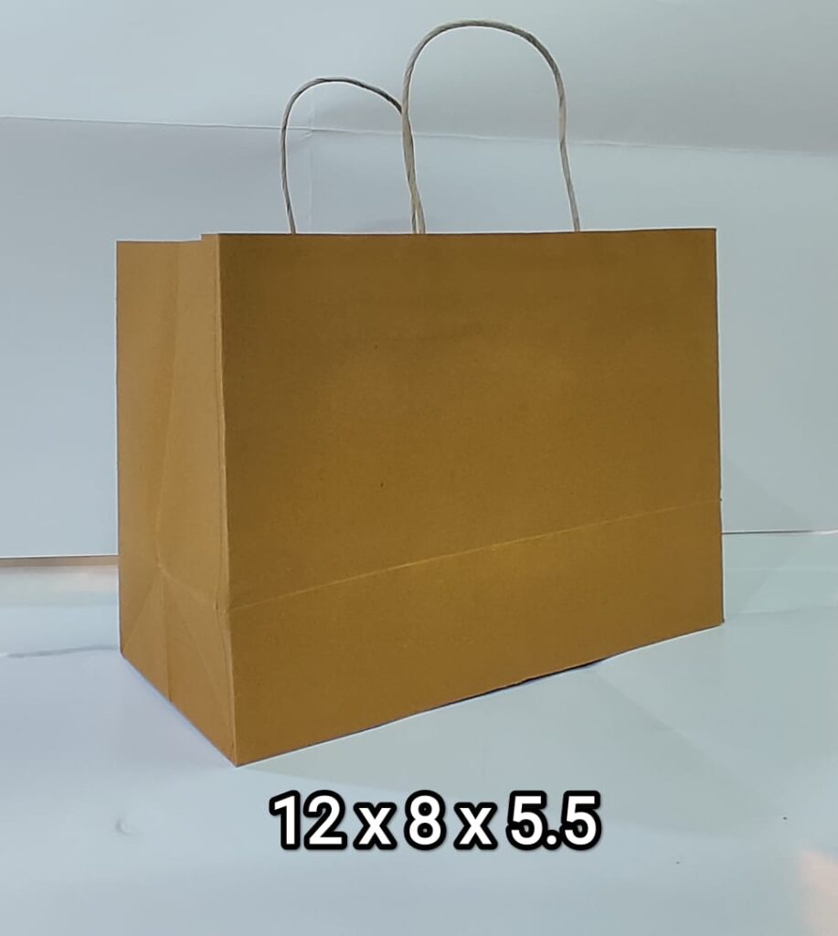 kraft paper bag 12x8x5.5