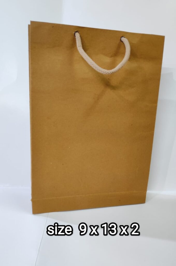 kraft paper bag 9x13x2