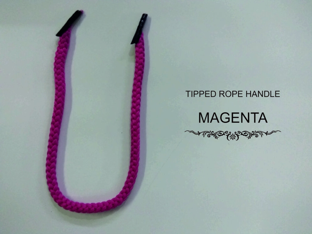 magenta color rope for carry bag