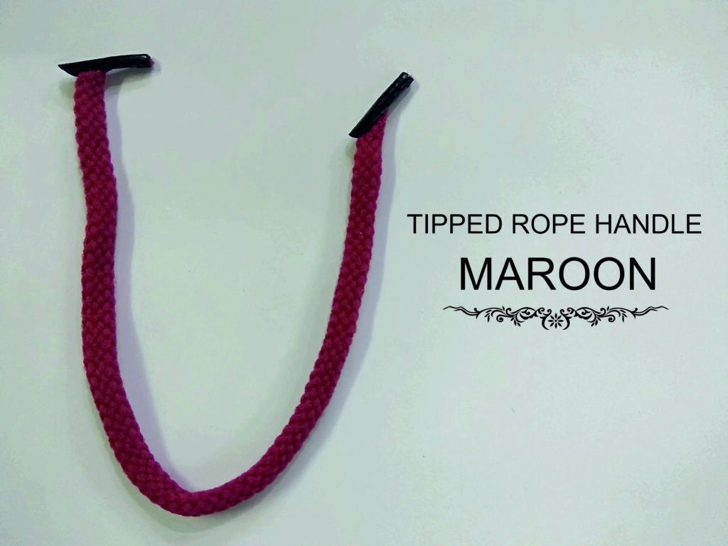 maroon rope for carry bag