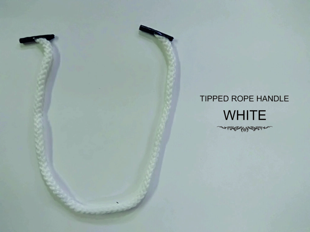 handle with lock for paper bag in white color