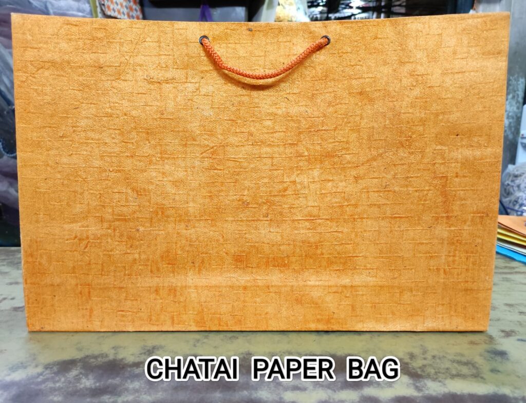 orange chati paper bag