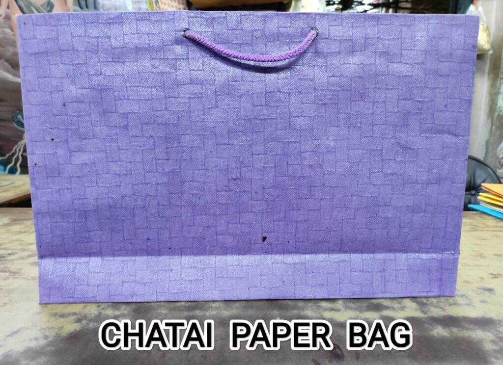 paper bag of purple chatai