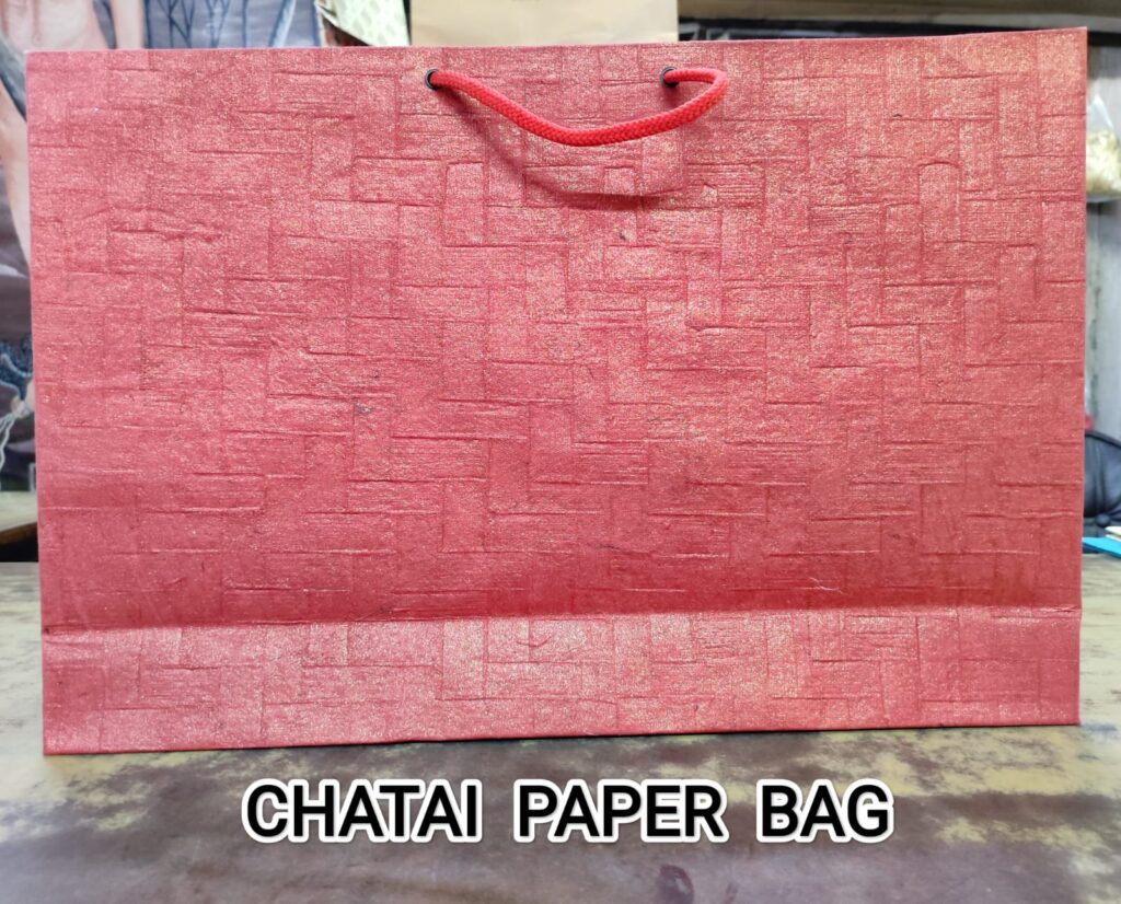 red chatai paper bag