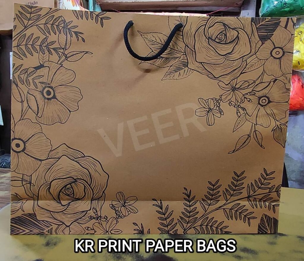 kr print paper carry bag of kraft paper