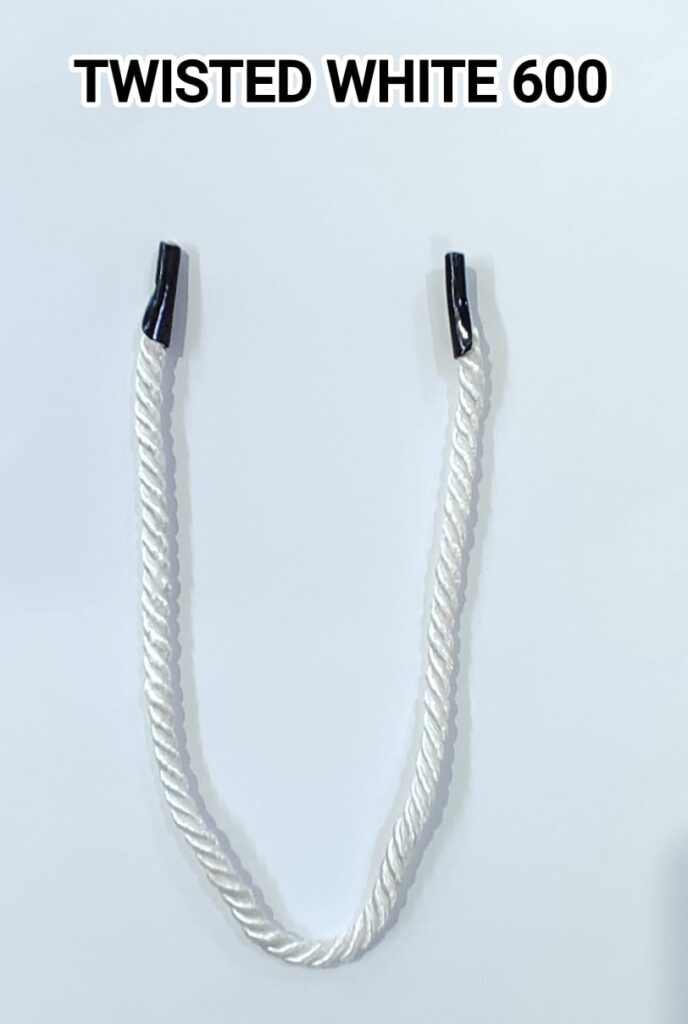 white twisted rope handle