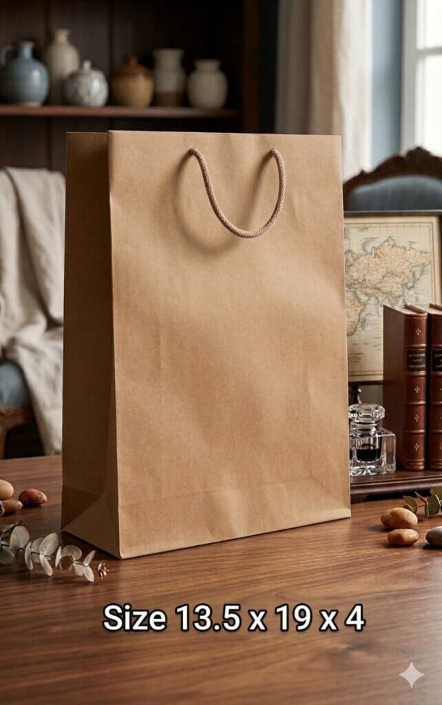 13.5x19x4 kraft paper bag