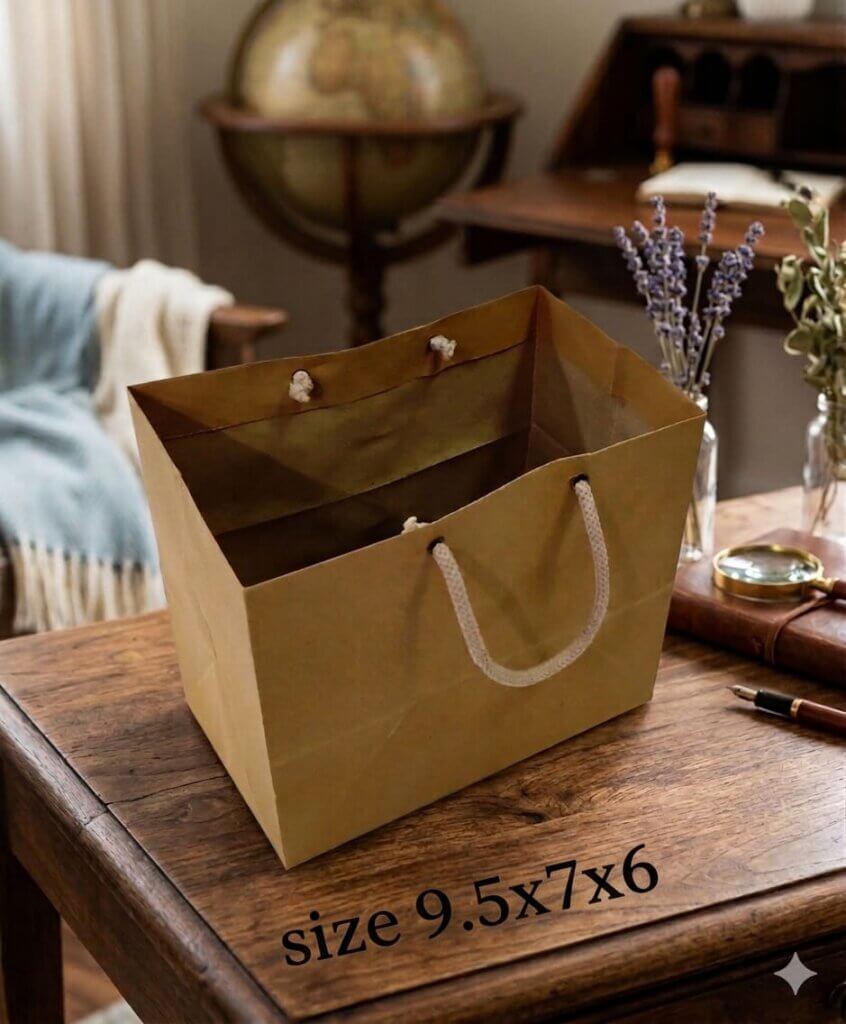 9.5x7x6 kraft paper bag f