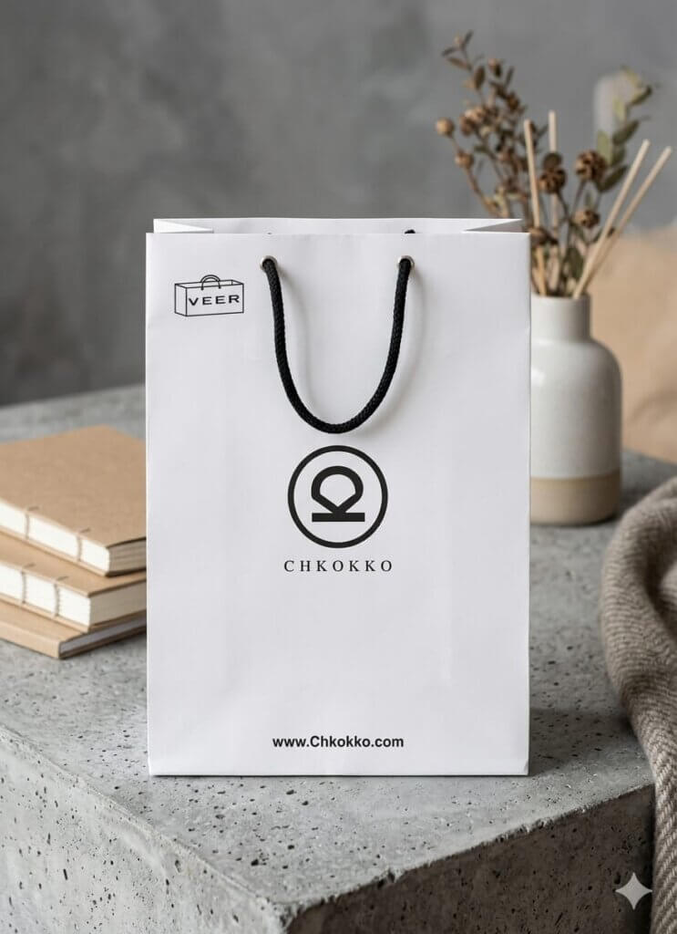 CHKOKKO WHITE PAPER BAG