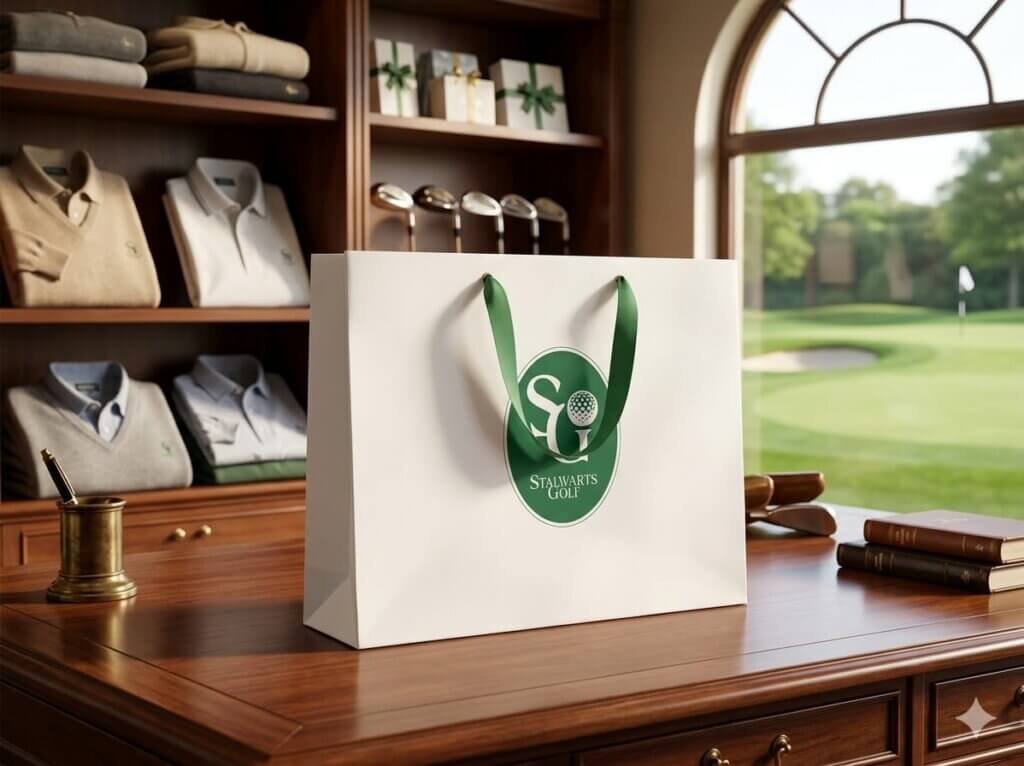 SG GOLF WHITE PAPER BAG