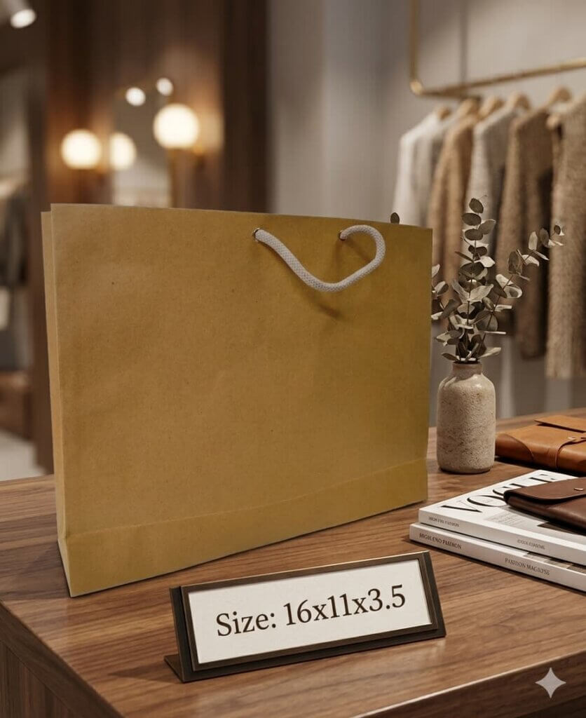 brown kraft paper bag