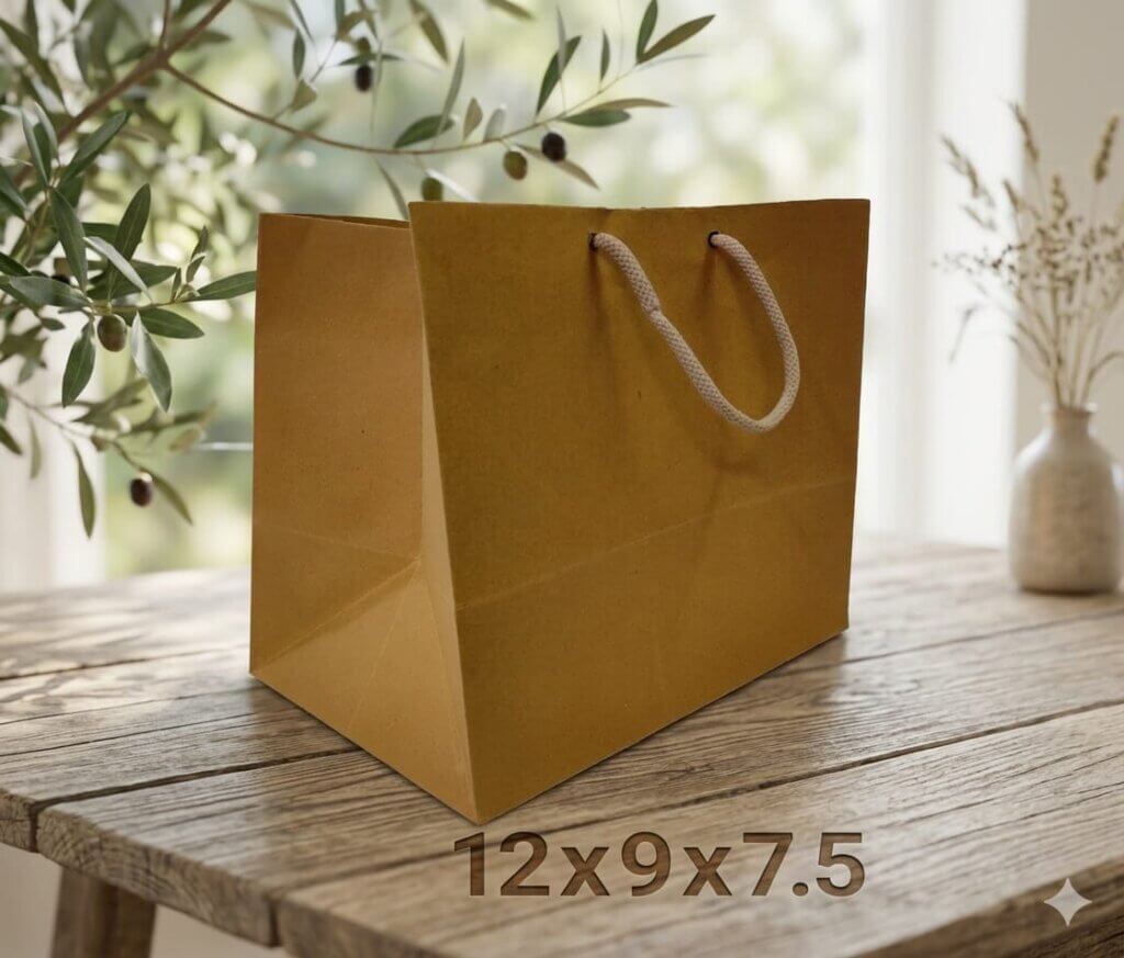 kraft paper bag 12x9x7.5