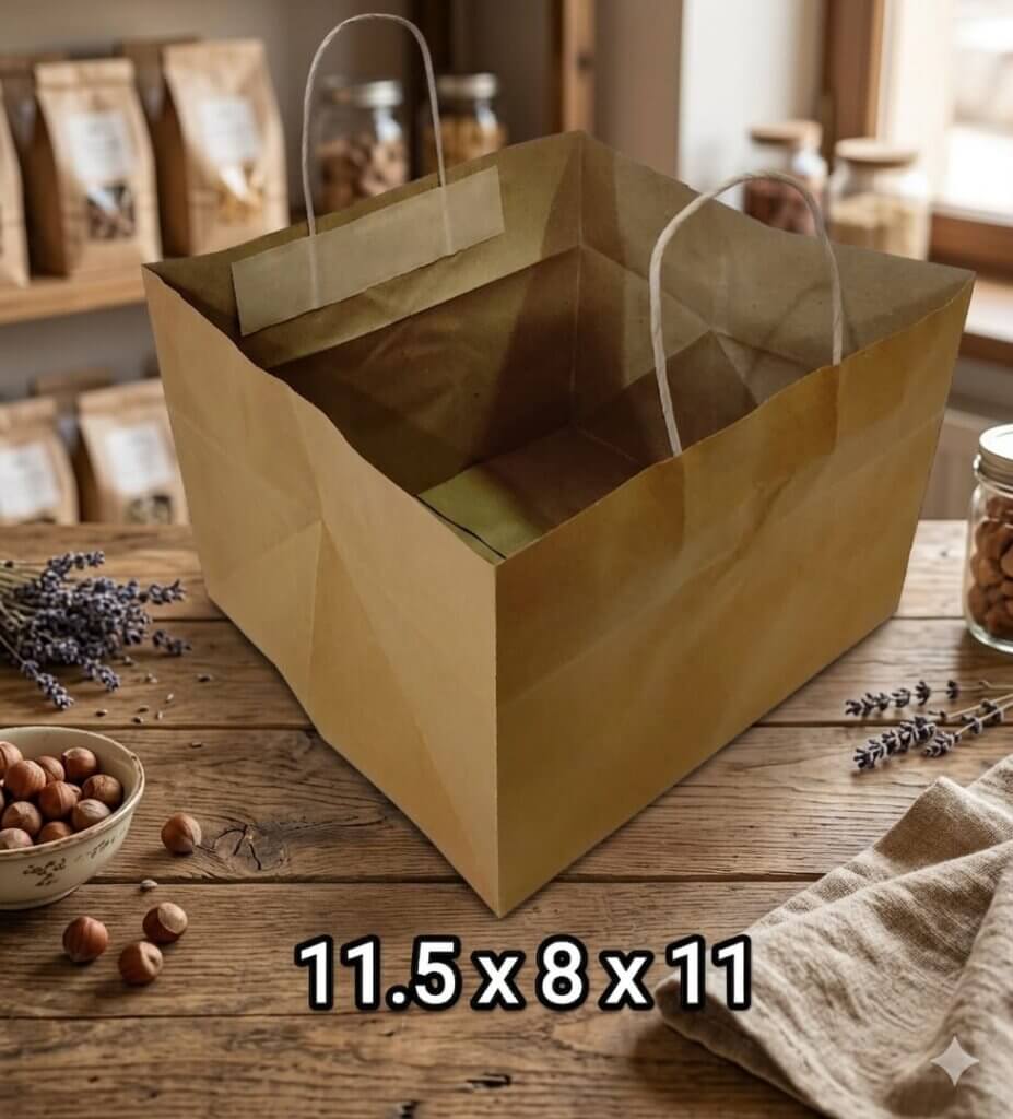 kraft paper bag 11.5x8x11