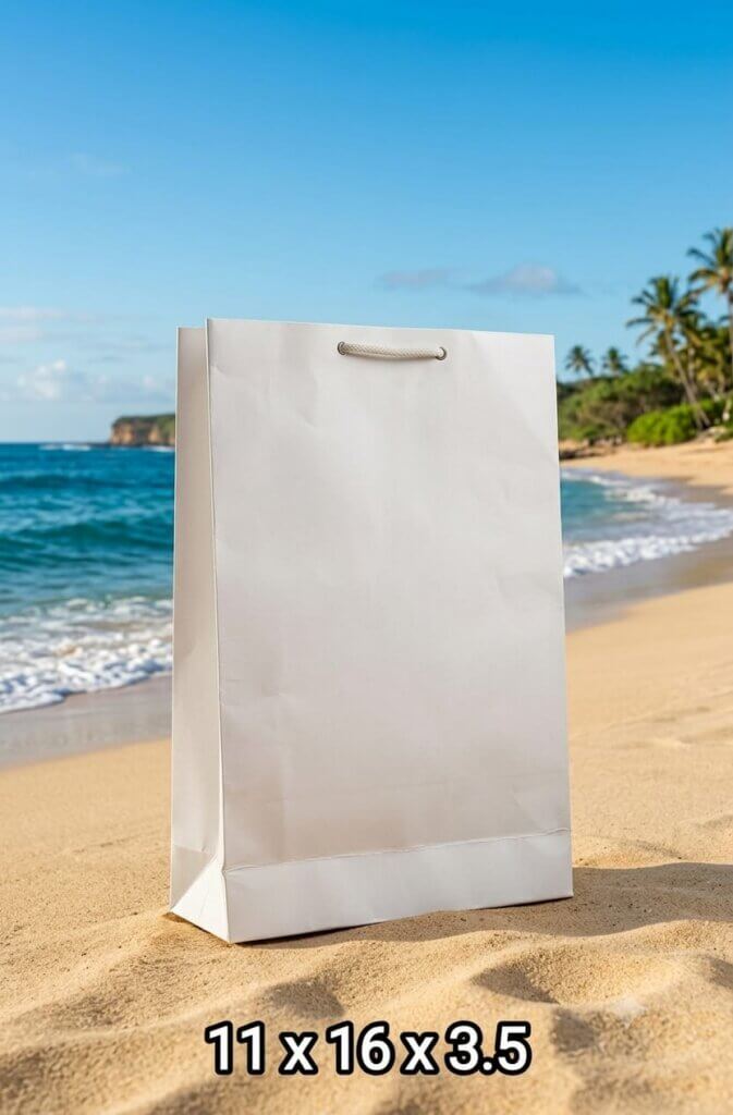 WHITE SBS BAG 11X16X3.5